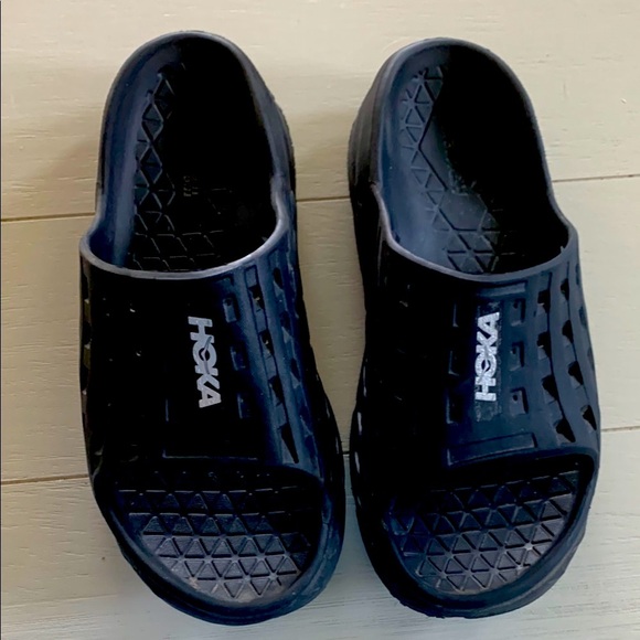 Hoka Shoes - Hoka One One Black Slide Sandals